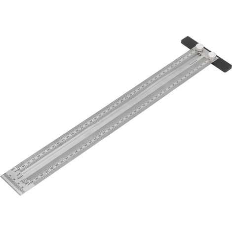 Règle de marquage 400mm pour menuiserie, outil de mesure et traçage précis pour charpentiers. (1/5)