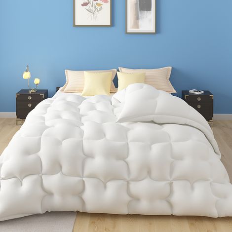Couette 200x200 cm hiver grand froid – Garnissage haute densité 700g/m² – Microfibre douce et légère – Thermorégulation optimale (1/4)