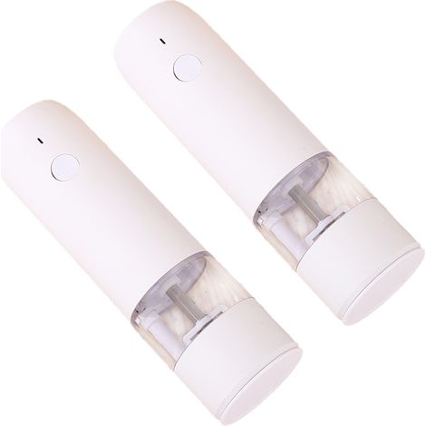 Ensemble de moulins à sel et à poivre électriques - Rechargeable par USB, avec voyants LED, moulin à sel et à poivre automatique et rechargeable (1/5)