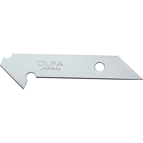 OLFA PB-450 PACK DE 5 CUCHILLAS PARA PLÁSTICO 8X0,55 MM PLATEADAS