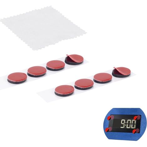 8 x Double Sided Adhesive Dots Compatible with Park Lite 1411/Park Lite One Parking Disc (Adhesive Dot, Cleaning Cloth) (1/5)