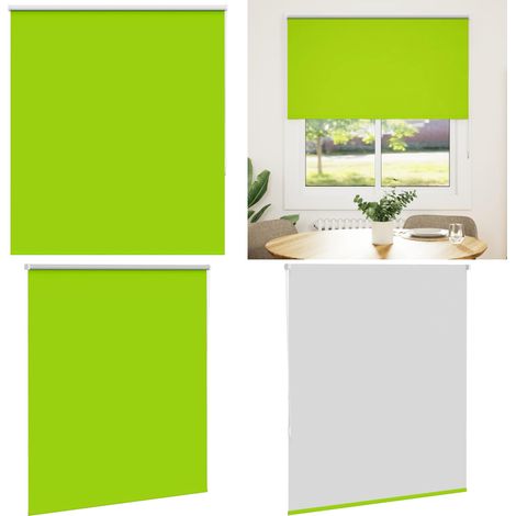 vidaXL Verdunkelungsrollo Grün 135x130cm Stoffbreite 131,6cm Polyester (1/5)