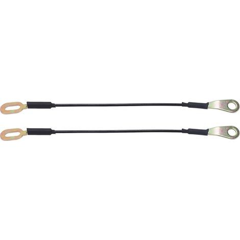 Set of 2 replacement tailgate support strap cables UH70-65-760 for Ford Ranger Thunderbird (1/5)
