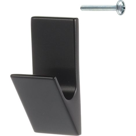 Colgador de pared negro mate XV01 (1/5)