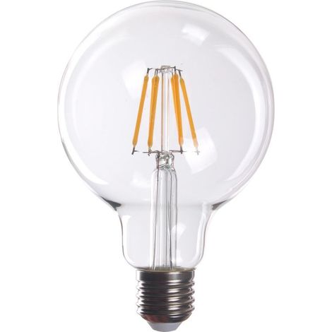Ampoule E27 LED à incandescence(6PCS), 4 W (remplace 40 W), ampoule rétro idéale pour éclairage nostalgique et rétro, blanc chaud(6PCS) (1/5)