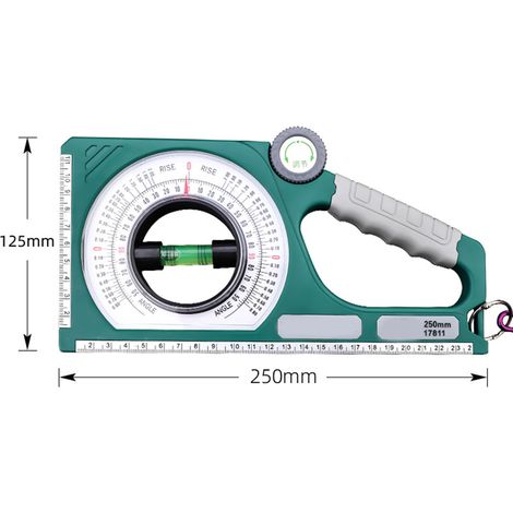 Tuosen Tools Wasserwaage, Messinstrument für den Tiefbau, Neigungsmesser, Multifunktions-Wasserwaage, Neigungsmessgerät (1/5)