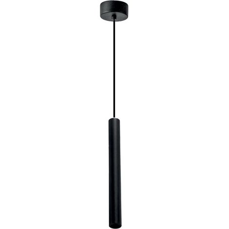 Suspension Simple Thalassia S/P Noir 7W Led 3000K 398Lm 18° - Gealuce Suspension Design Moderne En Aluminium Satiné (1/5)