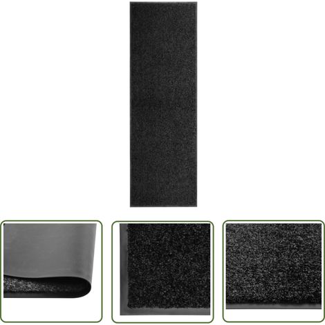 Paillasson lavable Noir 60x180 cm DEC023175 (1/5)