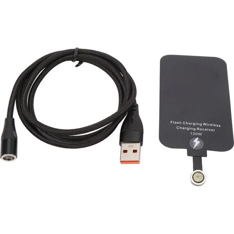 Beyamis Récepteur de charge sans fil magnétique de type C, charge rapide 120 W, puce réceptrice USB-C 5 W (1/5)