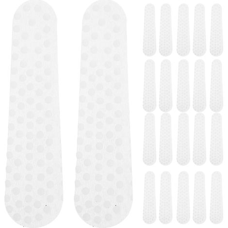 60 Pièces Bandes de Cintres Antidérapantes en Silicone, Lot Blanc (1/5)