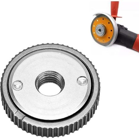 L'éCrou De Serrage Rapide Convient à Toutes Les Meuleuses Angulaires Avec Filetagem 14, Meuleuse D'Angle Angulaires Accessoires Disque A Tronconner Le Bois (1) (1/4)
