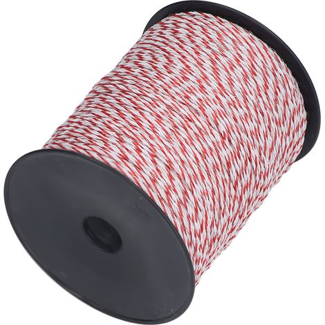 Câble électrique de 500 m avec accessoires pour clôture électrique pour chevaux, bovins, moutons et chiens de ferme. (1/5)