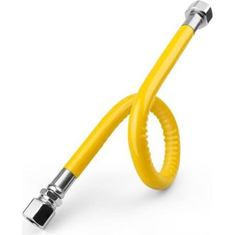 Tuyau gazTuyau de Gaz en Acier Inoxydable 304 - Tuyau Gaz Propane/Butane de 50cm, Flexible Gaz 1/2 ' Antidéflagrant, pour Cuisinière à Gaz, Chauffe-eau à Gaz (1/5)