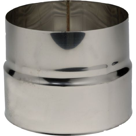 TEN – Réduction inox femelle-mâle 186x180 mm – Raccord fumisterie pour tous combustibles – Compatible tubage flexible et tuyau rigide (1/2)