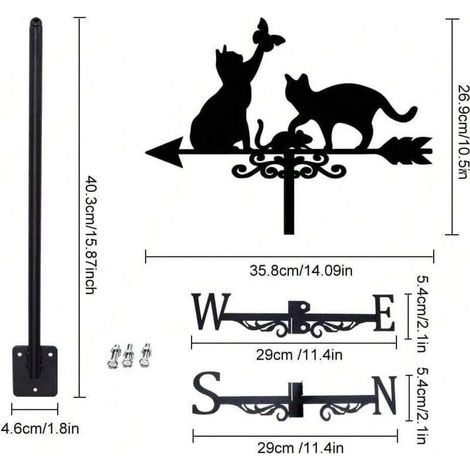 Griffoir pour chat, papillon, décoration de toit et artisanat de jardin, décorations et ornements de jardin pour la maison (1/4)