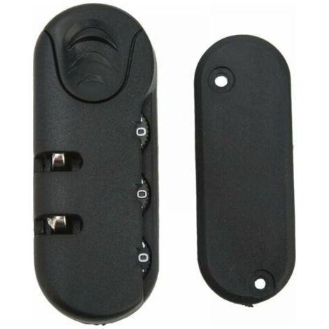QORVA-Serrure de sécurité pour valise, serrure à combinaison pour bagages, combinaison à 3 chiffres, code à combinaison de haute sécurité, serrure à bagages de voyage de remplacement, adaptée aux vali