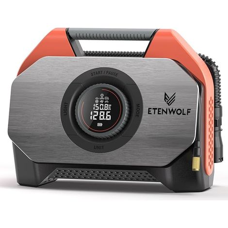 S6 Compresseur à Air Portatif Pompe à Air Électrique Pompe à Velo Electrique Numérique Modes Gonfleur Pneus Voiture Vélo Moto Scoote Balle (1/5)
