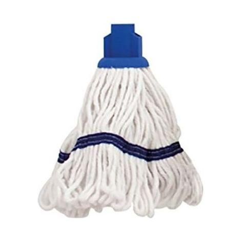 Tête de balai à franges RS PRO Bleu pour Poignée en aluminium de RS Pro ( Prix pour 1 )