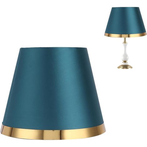 E27 Fabric Lampshade, Simple European Style Wear-Resistant Lampshade, Decorative Lamp Cover for Table Lamp, Floor Lamp Supplies (Green) (1/5)