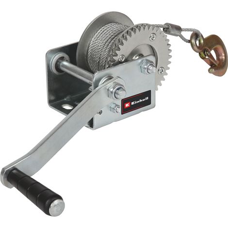 Einhell Handseilwinde TC-WI 500 (max. Tragkraft 500 kg, 10 Meter langes drallfreies Drahtseil, Rücklaufsperre, Softgrip inkl. Sicherheitslasthaken mit Sicherungsklappe) (1/5)
