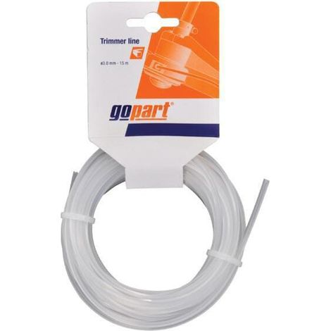 Hilo de corte di谩metro 2.4mm 15m secci贸n cuadrada blanco gopart GOPART NL2415SGP