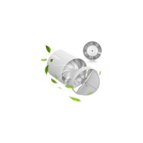 Extracteur d'air silencieux 100 mm – Ventilateur tubulaire avec clapet anti-retour – 43 dB pour salle de bain, cuisine, garage (1/5)