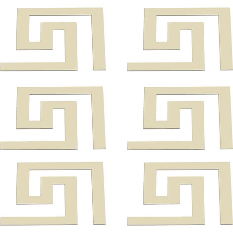 Autocollant décoratif mural moderne en relief pour la taille, à faire soi-même, couleur or. (1/5)