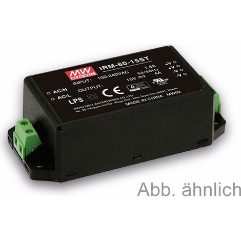 MEAN WELL AC/DC-Printnetzteil IRM-60-12ST, 12 V-/5 A, 60 W