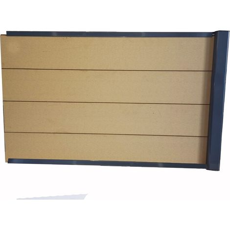 kit extension complet pour clôture composite 1,50 ML x 1,80 H (3 coloris) - Coloris - Beige clair, Hauteur - 180 cm, Longueur - 150 cm