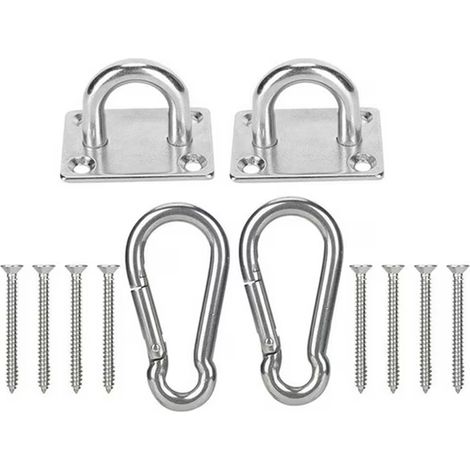 1 Set Crochet de plafond, acier inoxydable, support chaise suspendue, usage intérieur (1/5)