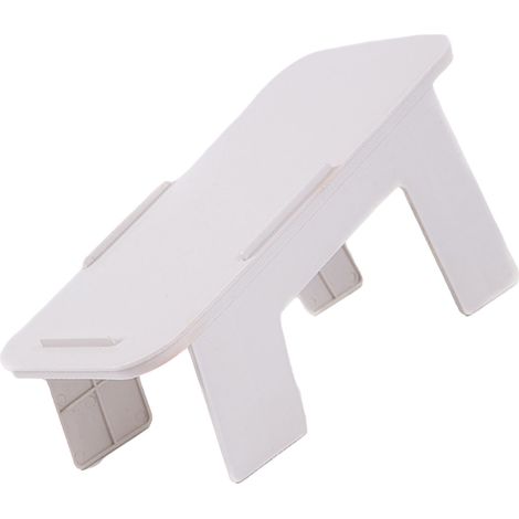 Organisateur à Chaussures - Modèle Double Étage Démontable en Plastique Blanc, Gain de Place Idéal pour Dressing et Dormitoire (1/5)