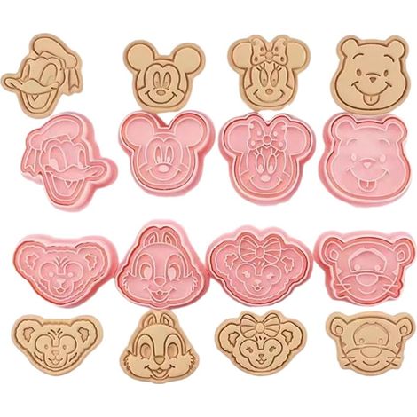 Cortadores de sellos Disney Minnie Mickey (8 unidades)