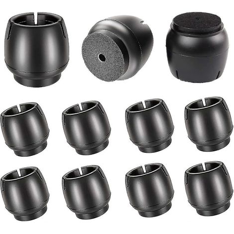 Protections pour pieds de chaise, protections en silicone pour pieds de chaise, 12 protections rondes pour pieds de chaise, adaptées aux pieds de chaise ronds d'un diamètre de 17 à 21 mm, pour éviter (1/5)