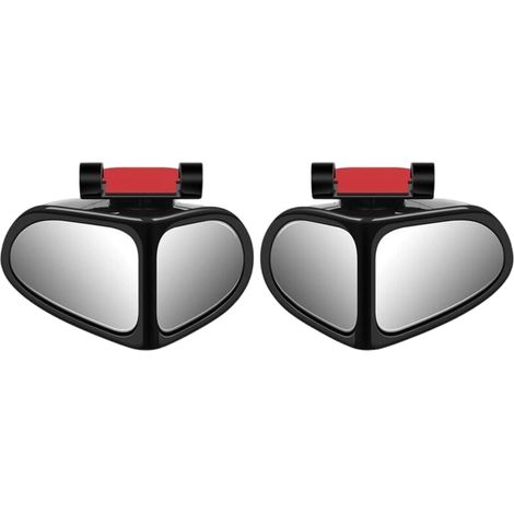 Rétroviseur D'angle Mort - 2 Pièces - Double Miroir Réglable 360° - Pour Voiture Camion SUV - Noir (1/5)