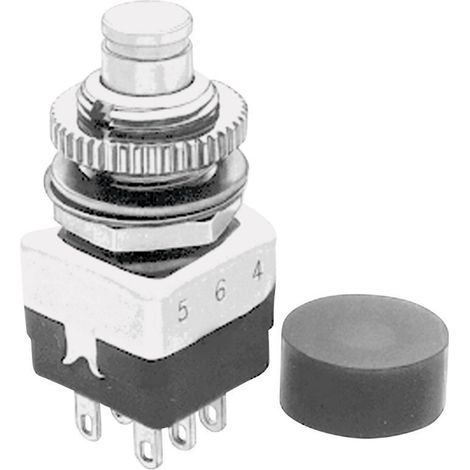 APEM 104450003 104450003 Drucktaster 220 V/AC 2 A 2 x Ein/(Aus) tastend 1 St.