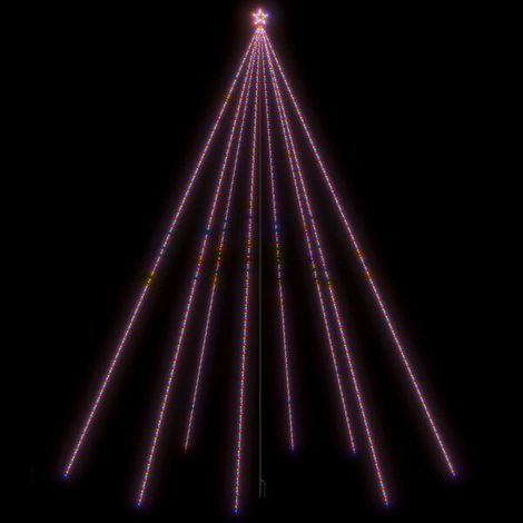 Sapin de Noël LED intérieur/extérieur, 1300 lumières LED colorées, 8 mètres de long (1/5)