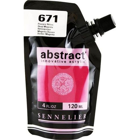 Peinture Acrylique - Sennelier - Abstract - 120ml - Satiné - Deep Magenta (1/3)