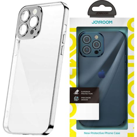 Étui miroir Joyroom Chery pour iPhone 13 Pro avec cadre métallique argenté (JR-BP908 argent) (1/5)