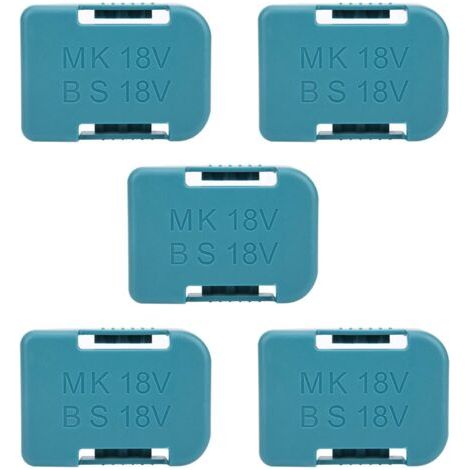 Aramox Étui du Support de Batterie, Support de Fixation, Rangement de Garage de l'organisateur Mural de la Batterie avec Machines à Sous épaissies de Piles épaissies, pour 18V (Cyan). (1/5)