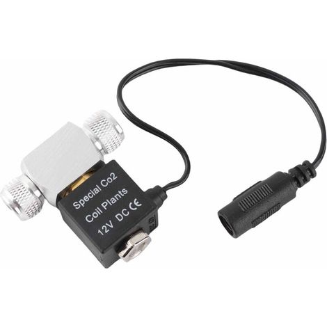Électrovanne CO2 12V Silencieuse pour Aquarium – Raccord 4x6 mm et Filetage M10x1