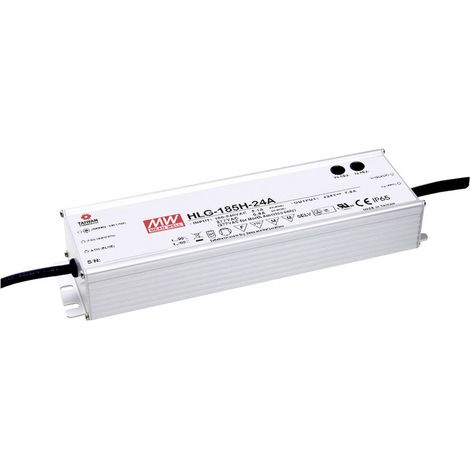 MW Mean Well HLG-185H-54A Driver per LED, Trasformatore per LED Tensione costante, Corrente costante 186 W 3.45 A 54 V/ (1/3)
