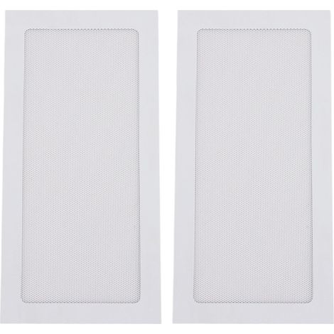 Juego de 2 filtros antipolvo para ventiladores de PC con marco magnético, fabricados en malla fina de PVC blanco. (1/5)
