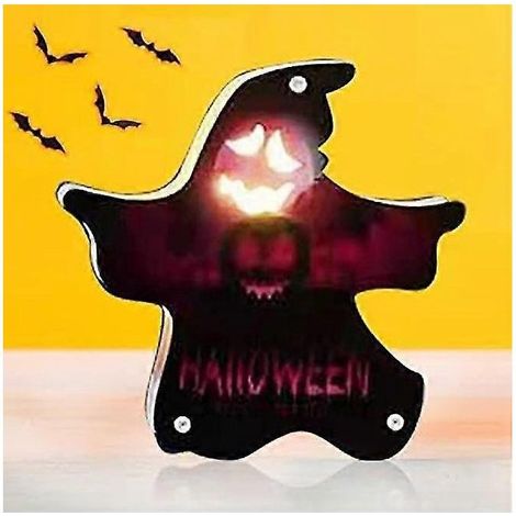 Halloween-Dekoration: Halloween-Lichter, festliche Atmosphäre, Lichterketten mit Kürbissen, Geistern und Hexen. (Batterien nicht enthalten) (1/5)