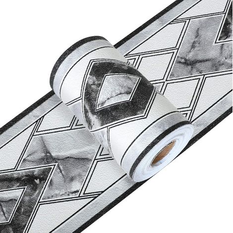 Blaue selbstklebende Bordüre, 3D-selbstklebende Tapetenbordüre (1/5)