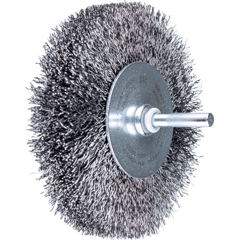 PFERD Rundbürste ungezopft RBU Ø100x20mm Schaft-Ø6 mm Stahl-Draht-Ø0,30