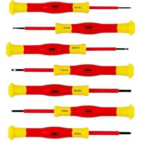 Utensile per elettricista JBM insulated screwdriver set isolato 1000 V 7 pezzi (1/3)