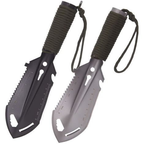 Truelle de randonnée ultralégère - Truelle de jardinage - Pelle de survie portable - Pelle de survie - Outil multifonction avec pochette de transport pour creuser la cathole (1/5)