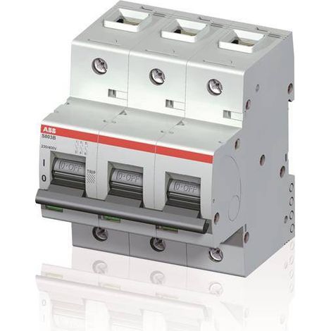 Disjoncteur S803B 3P 100A Courbe B Raccordement à vis - 16KA (4.5Modules) 2CCS813001R0825 ABB 745321