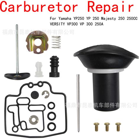 Carburetor repair kit for Yamaha YP250, Majesty250, 250CC, VERSITY VP300 (1/5)