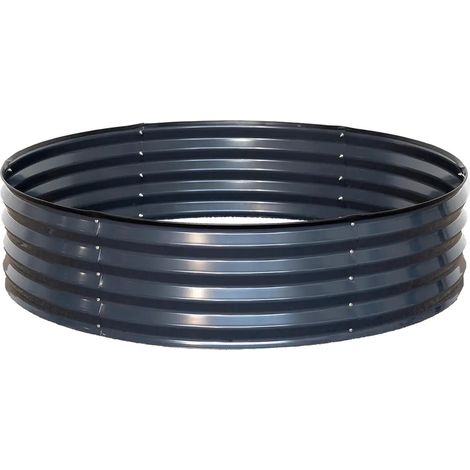 Esschert Design Bodenhochbeet S Rund Anthrazit Ø 120,5 cm - Metall